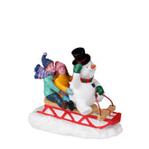 Lemax Figurine Lemax Figurine, Sledding With Frosty